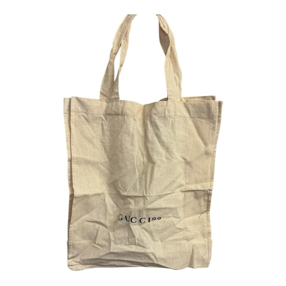 Gucci Handbags - Gucci Natural Canvas Tote Bag